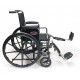 Wheelchair 16" & 18" Desk Arms Elevating Foot Rest, Folding .