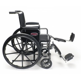 Wheelchair 16" & 18" Desk Arms Elevating Foot Rest, Folding .