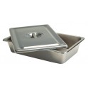 Tray W/Cover Stainless Steel 