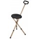 Cane Seat, Adjustable Height